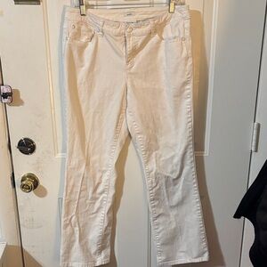 Chic White Denim Pants